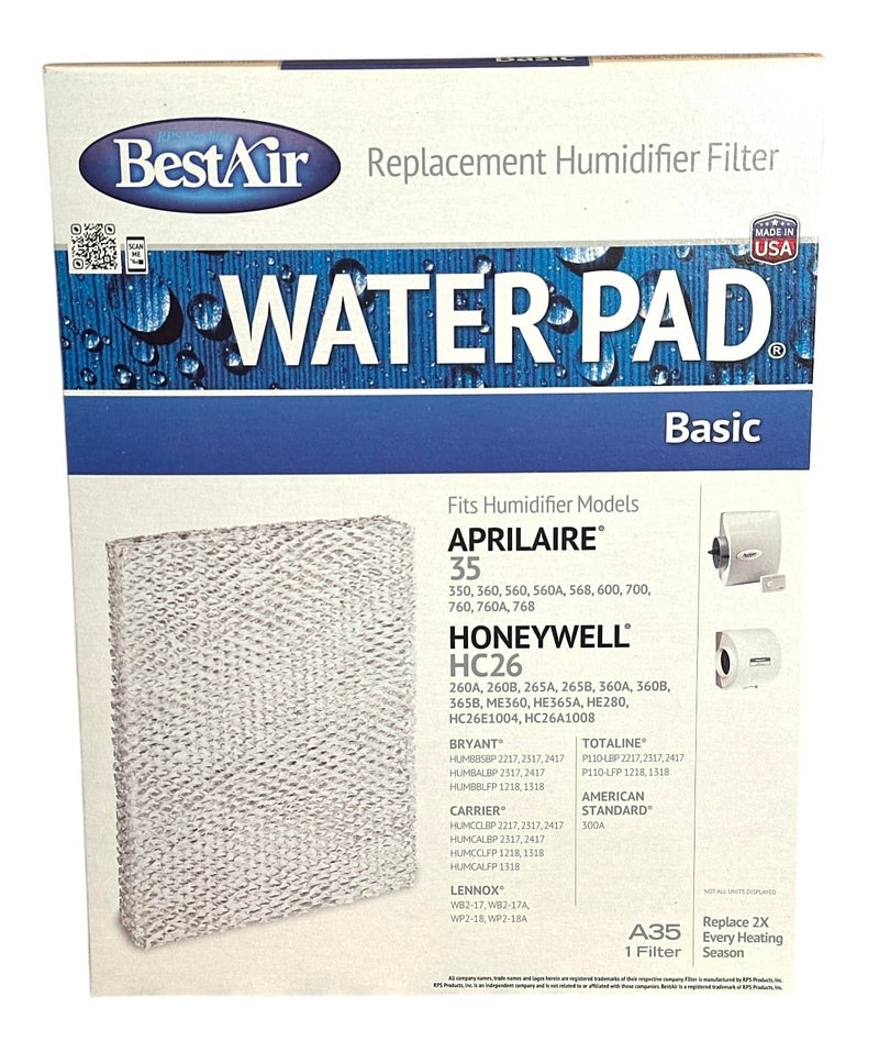 BestAir BEST AIR Humidifier Filter A35 (Pack of 2) - Image 1